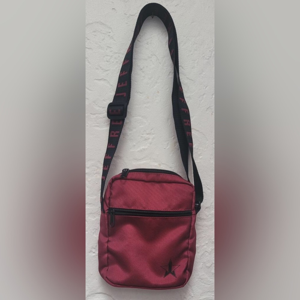 Jeffree Star Maroon Crossbody Bag